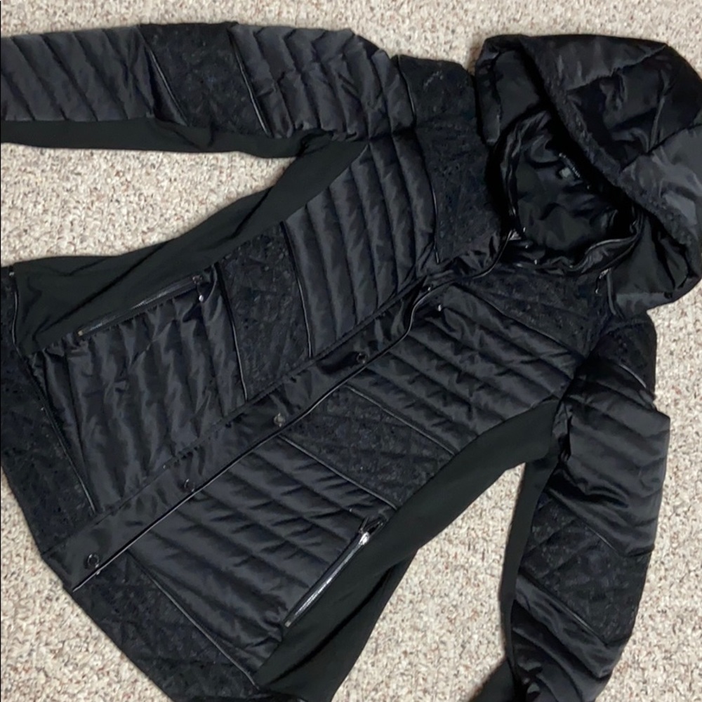 White House Black Market Quilted Black Jacket
